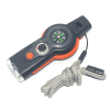 7 In 1 Military Survival Whistle; Multi-function Emergency Life Saving Tool; Outdoor Camping Fishing Hiking; Flashlight Compass - Orange