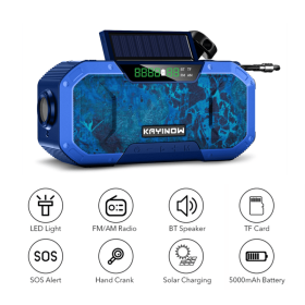 Solar Radio Hand Crank Emergency Flashlight Reading Light AM FM NOAA Phone Charger SOS Alarming Outdoor Survival Power Bank - China - DF-5802