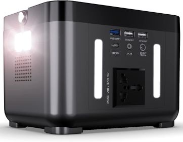 DBPOWER, 110V Backup Lithium Battery Pure Sine Wave Generator Supply (Solar Panel Not Included), Emergency Outdoor Travel - 178Wh