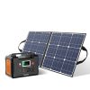 200W Portable Power Station; FlashFish 40800mAh Solar Generator with 50W 18V Portable Solar Panel; 18V DC Output - E200+S1850W