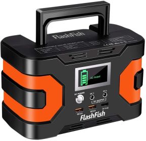200W Peak Power Station, Flashfish CPAP Battery 166Wh 45000mAh Backup Power Pack 110V 150W Lithium Camping Solar Generator - 110V
