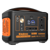600W Portable Power Station 568Wh 153600mAh Solar Generator With AC/DC/ PD 65W Type-c/QC3.0/Wireless Charger, Emergency Power Supply - Orange