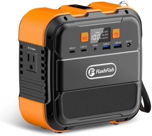 Flashfish 120W Portable Power Station, 98Wh/26400mAh Solar Generator Backup Power Battery Pack With AC/DC/Type-c/USB/ 110V Power Bank - A101