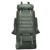 100L Large Military Camping Backpack Waterproof Camo Hiking Travel Tactical Bag - Green
