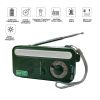 Emergency Radio Hand Crank Solar; Portable Weather Radio With AM/FM/WB/NOAA; Bright Flashlight; SOS Alarm; 2000mAh Cell Phone Charger - Black