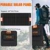 100W Portable Solar Panel Charger Monocrystalline Foldable Solar Panel Kit ; 20V Foldable Solar Panel with Adjustable Kickstand; Solar Charger - 100W