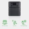Portable power station battery, 3000W AC output, suitable for outdoor camping, field operations, emergency rescue - black