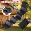 120W Foldable Solar Panel Portable Charger 5V Dual USB Charging for Camping Outdoor Power Station Cell PhoneTablet Power Bank - 20W 440mmX165mm