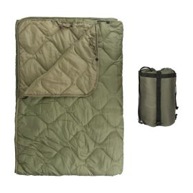 Kylebooker Camo Woobie Blanket Waterproof Poncho Liner for Outdoor Camping; Hiking; Hunting; Survival; Backpacking; Picnicking - Green