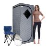 Sojourner Portable Sauna for Home - Steam Sauna Tent, Personal Sauna - Sauna Heater, Tent, Chair - Enjoy Your Own Personal Spa - Grey