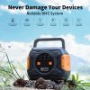 320W Portable Power Station, Flashfish 292Wh 80000mAh Solar Generator With AC/DC/100W PD Type-c/QC3.0/Wireless Charger, Battery Power - A301