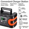 200W Peak Power Station, Flashfish CPAP Battery 166Wh 45000mAh Backup Power Pack With 50W 18V, FLASHFISH Foldable Solar Charger - EA150+S1850
