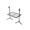 Heavy Duty Adjustable Outdoor Camping Rotisserie Grill - Sliver