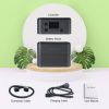 Portable power station battery, 3000W AC output, suitable for outdoor camping, field operations, emergency rescue - black