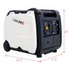 Super quiet Inverter Generator 4500w portable generator electric start, foldable handle with wheel,212cc 4 stroke EPA compliant - as Pic