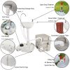 CHH-7701 1020T Portable Removable Outdoor Hand Sink with Portable Toilet - White