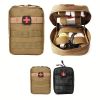 Outdoor Multifunctional MOLLE Attachment Medical Kit Climbing Survival KitOutdoor Gear Emergency Kits Trauma Bag Adventures (BAG ONLY) - Black