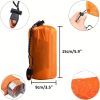 Life Tent Emergency Survival Shelter; 2 Person Emergency Tent - Includes Survival Whistle - Waterproof Thermal Blanket Tarp Tent; Hiking - Orange