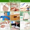 47Pcs Emergency Survival Kit Survival EDC Gear Equipment Tool - Black