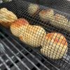 Stainless Steel Barbecue Cooking Grill Grate Outdoor Camping BBQ Drum Grilling Basket Campfire Grid Picnic Cookware Kitchen Tool - 20cm