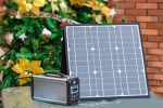 300W Solar Generator, FlashFish 60000mAh Portable Power Station Potable Generator with 50W 18V Portable Solar Panel - 300W solar generator + 50W