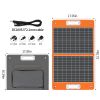 60W 18V Portable Solar Panel; Flashfish Foldable Solar Charger with 5V USB 18V DC Output - 60W