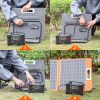 60W 18V Portable Solar Panel; Flashfish Foldable Solar Charger with 5V USB 18V DC Output - 60W