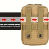 Outdoor Multifunctional MOLLE Attachment Medical Kit Climbing Survival KitOutdoor Gear Emergency Kits Trauma Bag Adventures (BAG ONLY) - Black
