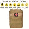 Outdoor Multifunctional MOLLE Attachment Medical Kit Climbing Survival KitOutdoor Gear Emergency Kits Trauma Bag Adventures (BAG ONLY) - Khaki