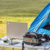 GOFORT 330W Portable Power Station; 299Wh Solar Generator Backup Power Compatible with 100W 18V Portable Solar Panel; 18V DC; QC 3.0 Output - Grey