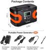 200W Peak Power Station, Flashfish CPAP Battery 166Wh 45000mAh Backup Power Pack 110V 150W Lithium Camping Solar Generator - 110V