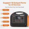 OUPES 1800W Portable Power Station Emergency Power for Home Backup Camping - as picture
