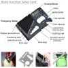 Outdoor Emergency Camping Hiking Survival Gear Tools Kit - Black - Survival Kit