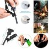 Outdoor Emergency Camping Hiking Survival Gear Tools Kit - Black - Survival Kit