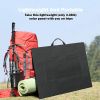 50W 18V Portable Solar Panel, Foldable Solar Charger with 5V USB 18V DC Output Compatible with Portable Generator - 50W