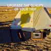 OUPES 1200W Portable Power Station+240W Solar Panel for Camping Emergency - as picture