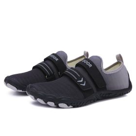 Fitness Yoga Outdoor Large Size Hiking Shoes (Option: A05 black-41)