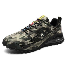 Men's Outdoor Off-road Running Shoes Air Cushion Mountaineering (Option: Camouflage-47)